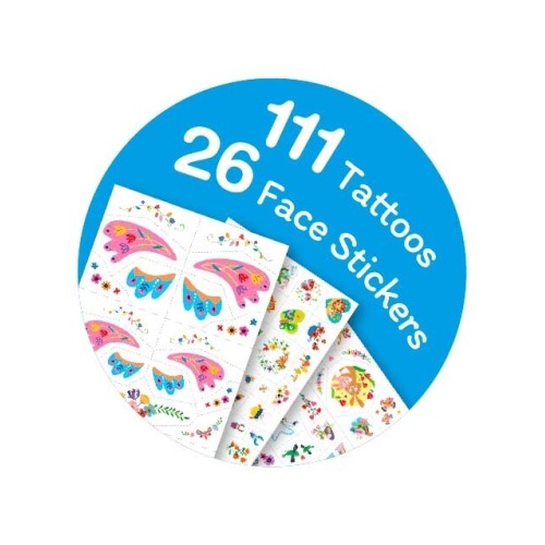 PEGATINAS FACIALES Y TATUAJES