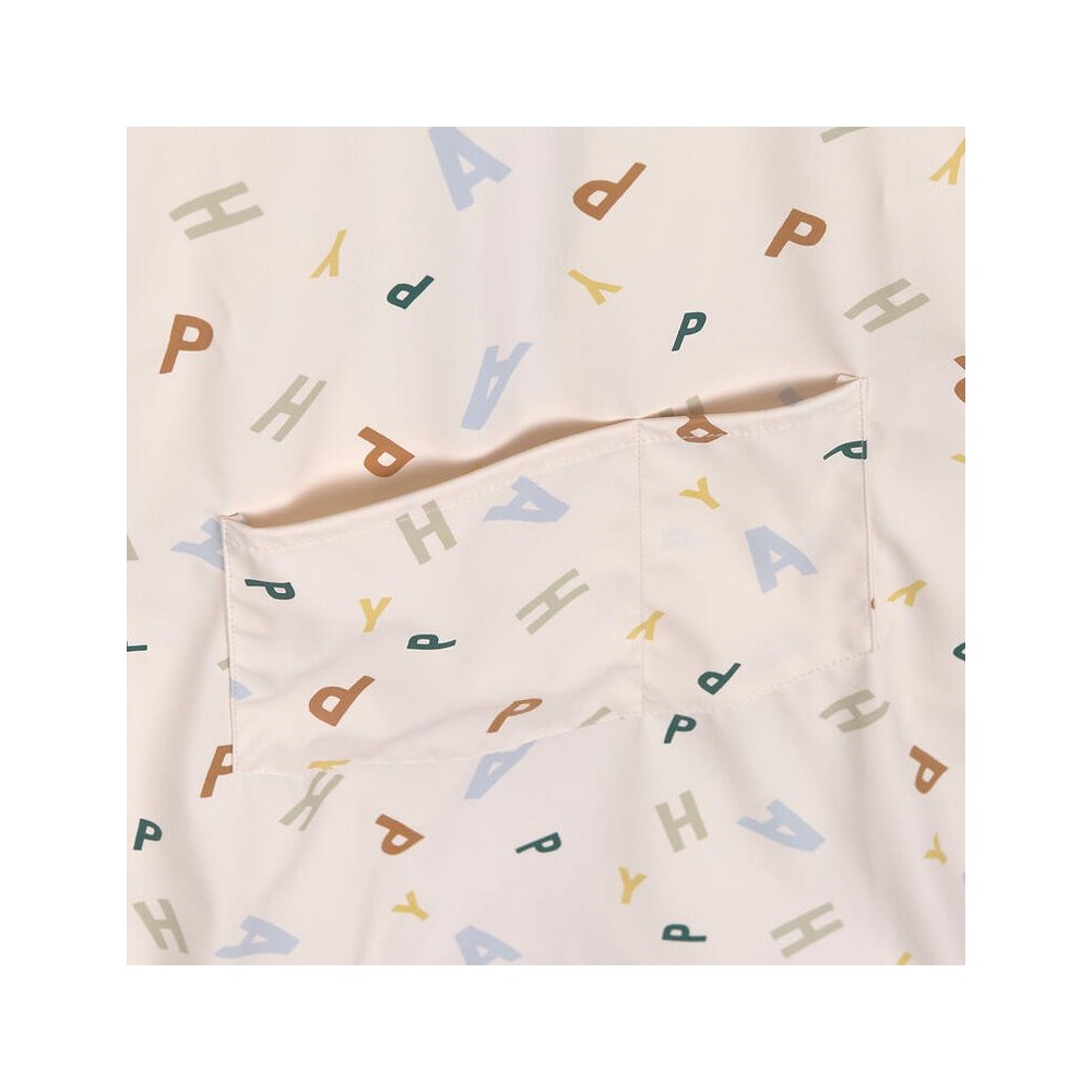 LONG SLEVE APRON BLUE