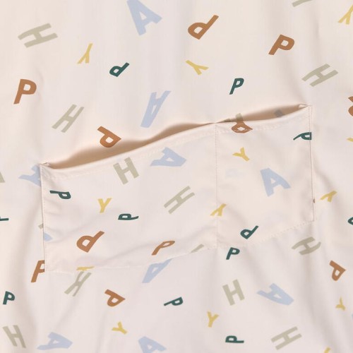 LONG SLEVE APRON BLUE