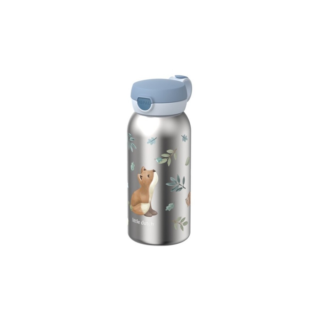BOTELLA FLIP CAP ACERO FOREST AZUL