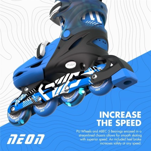 PATINES COMBO NEON GOT 34-37 AZUL MARINO