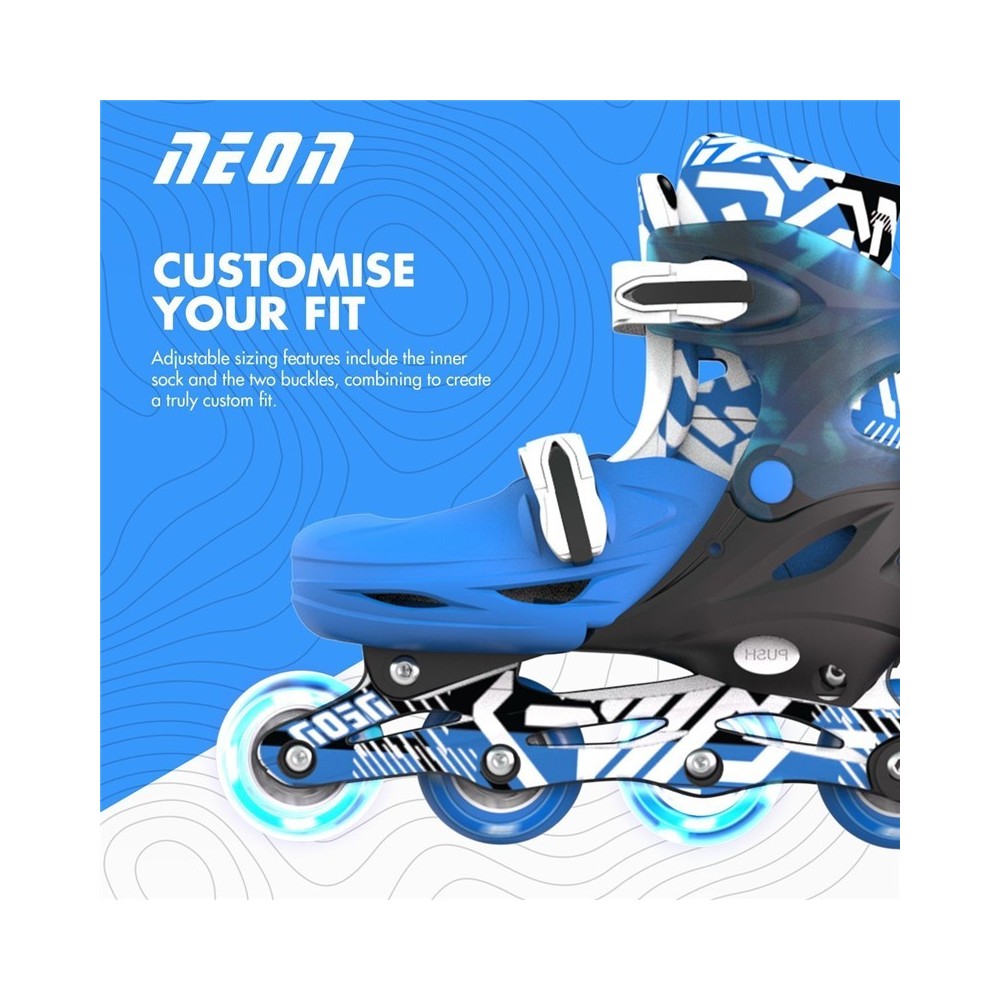 PATINES COMBO NEON GOT 34-37 AZUL MARINO