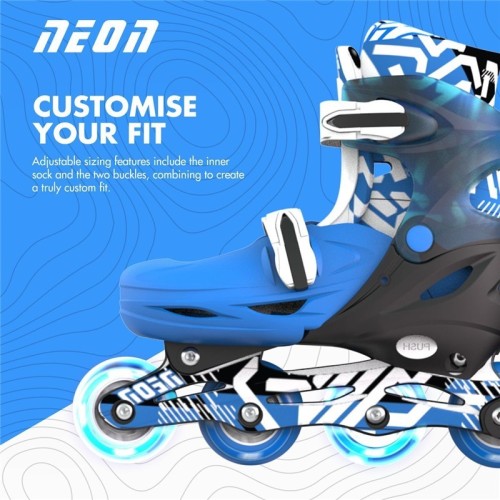 PATINES COMBO NEON GOT 34-37 AZUL MARINO