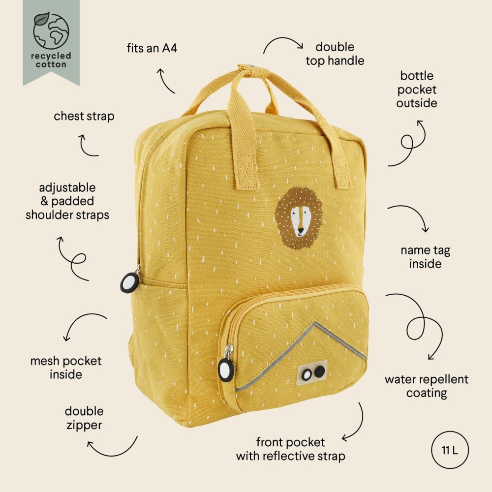 MOCHILA LARGE TRIXIE MR LION