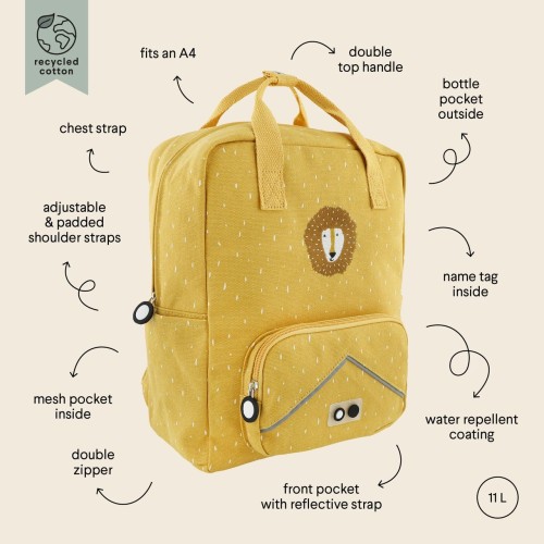 MOCHILA LARGE TRIXIE MR LION