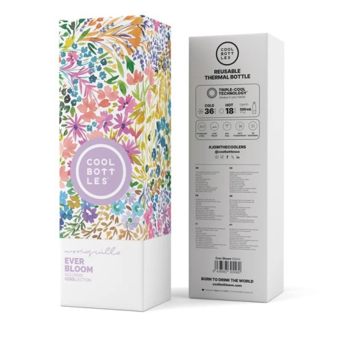 BOTELLA AGUA ILUSTRACIONES 500 EVER BLOOM