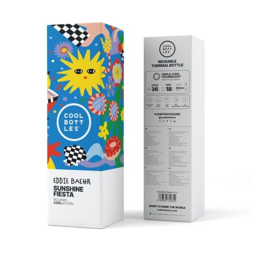 BOTELLA AGUA ILUSTRACIONES 500 SUNSHINE FIESTA