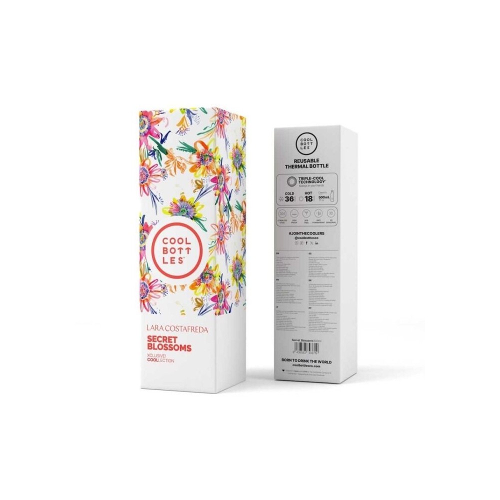 BOTELLA AGUA ILUSTRACIONES 500 SECRET BLOOSOM