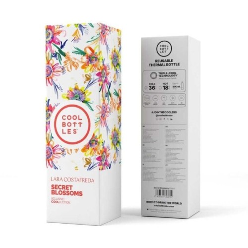 BOTELLA AGUA ILUSTRACIONES 500 SECRET BLOOSOM