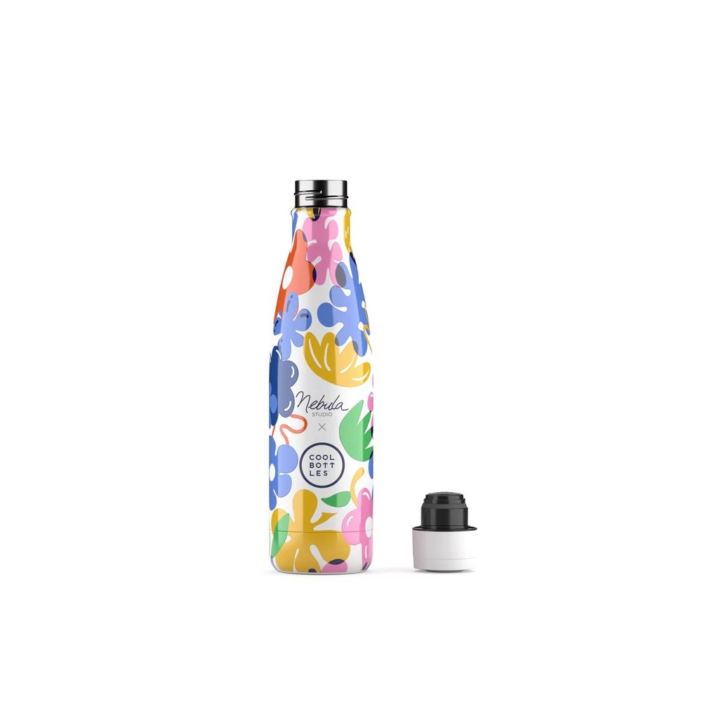 BOTELLA AGUA ILUSTRACIONES 500 NEBULA FLORAL