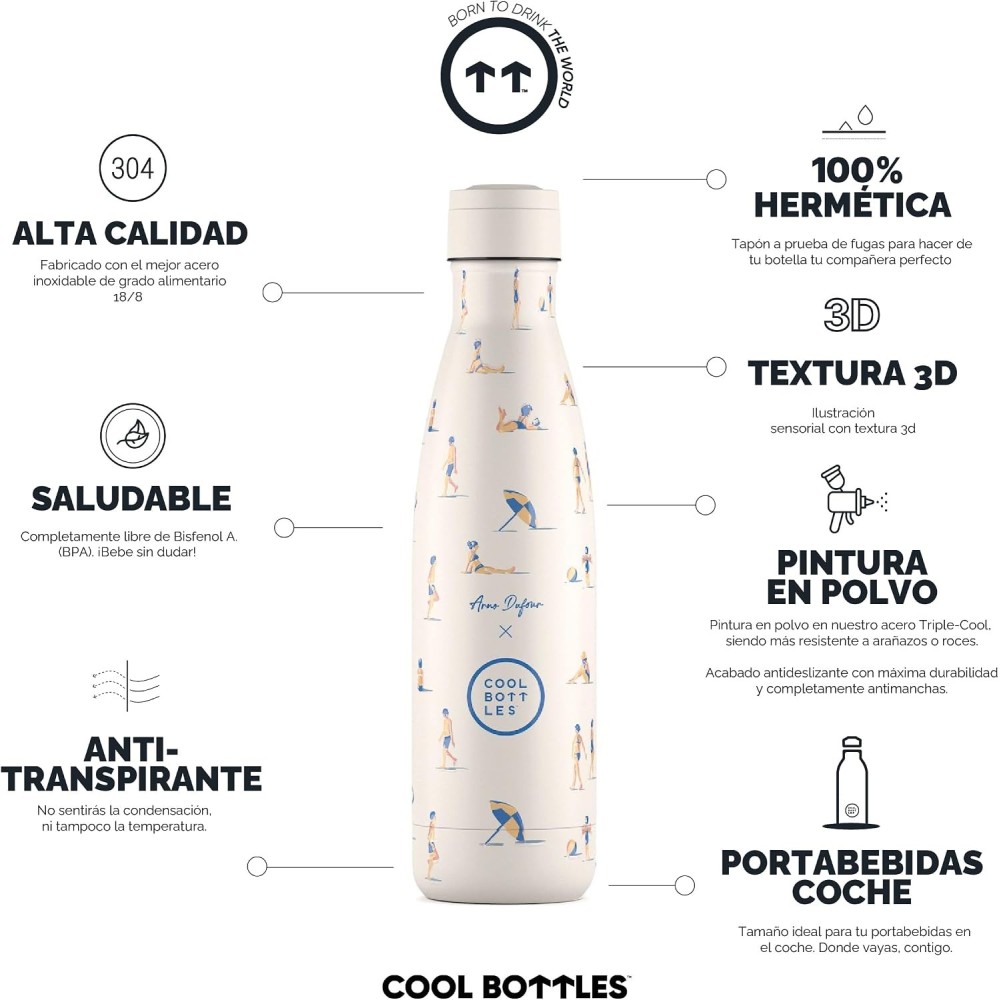 BOTELLA AGUA ILUSTRACIONES 500 OCEAN BREEZE 2