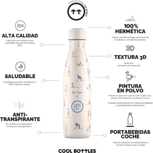 BOTELLA AGUA ILUSTRACIONES 500 OCEAN BREEZE