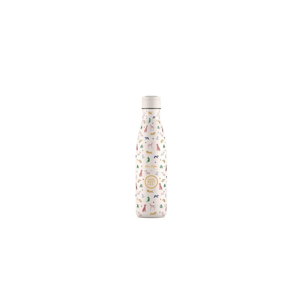 BOTELLA AGUA ILUSTRACIONES 500 BEIGE