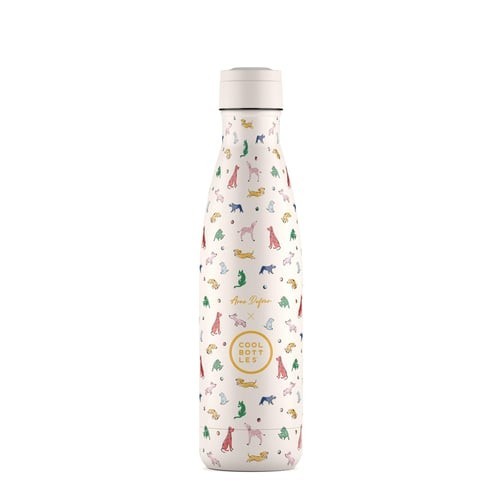 BOTELLA AGUA ILUSTRACIONES 500 BEIGE