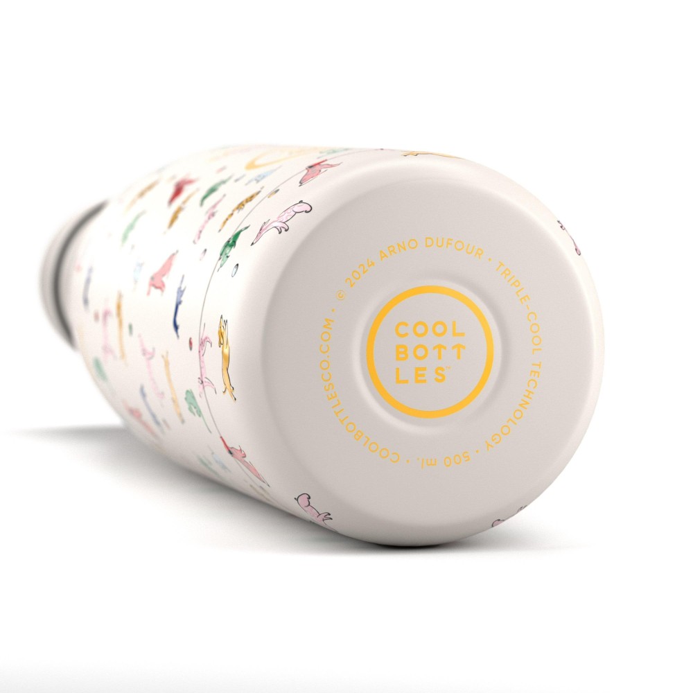 BOTELLA AGUA ILUSTRACIONES 500 BEIGE
