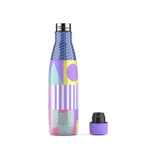 BOTELLA AGUA ILUSTRACIONES 500 BLANCO