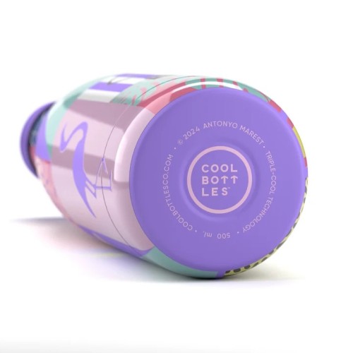 BOTELLA AGUA ILUSTRACIONES 500 BLANCO
