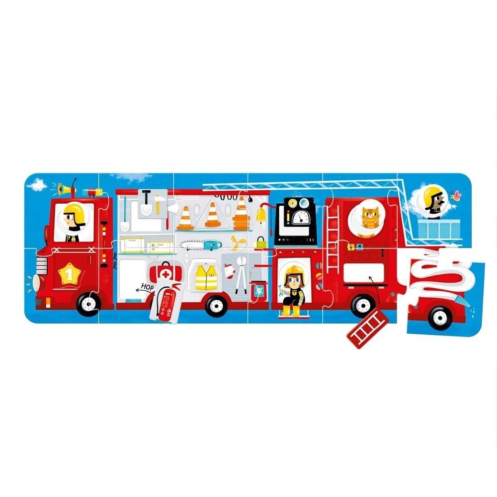 MAKE A MACH PUZLE FIRE TRUCK +2 2