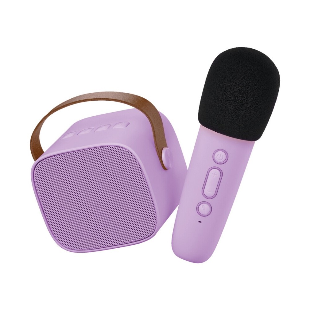 Karaoke - Altavoz Bluetooth con micrófono Violeta