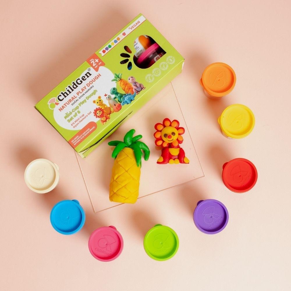 PLASTILINA NATURAL MINI CUP SET (8 x 65gr.) 2