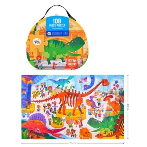 MALETIN PUZ 108 PC DINOS