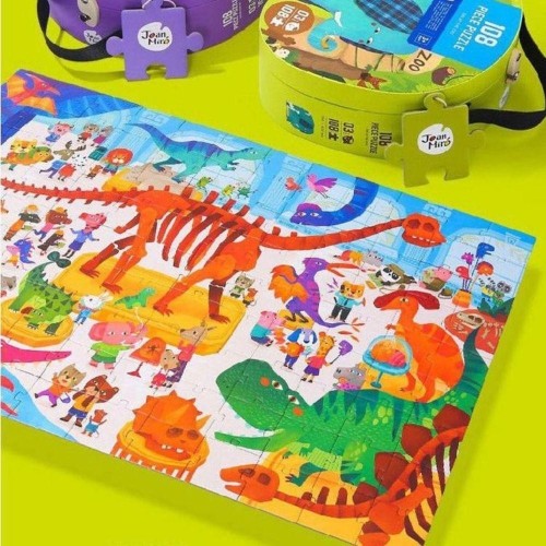 MALETIN PUZ 108 PC DINOS
