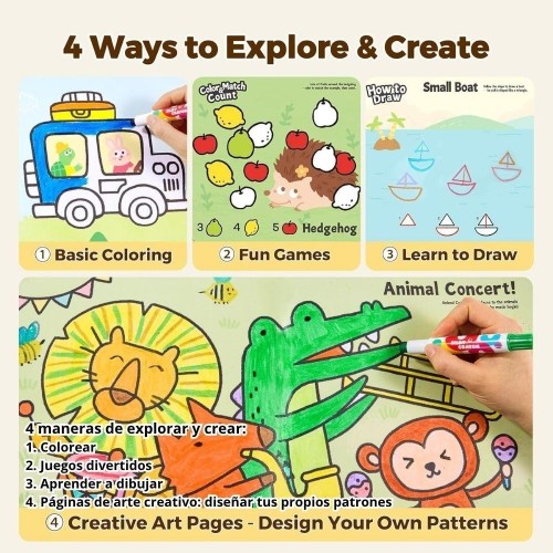 SET 2 LIBROS ACTIVITY PLAY&LEARN ANIMALES Y VEHICULOS