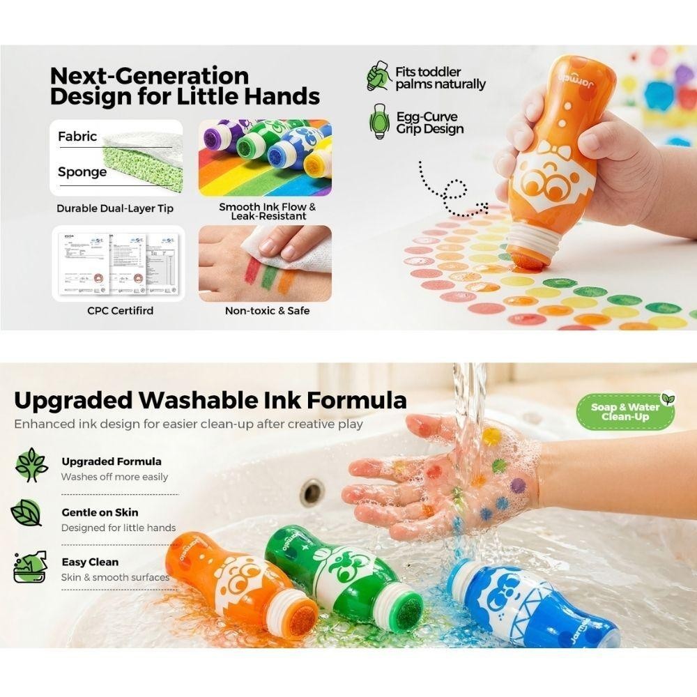 SET CREATIVO 6 MARCADORE DOT FAMILY