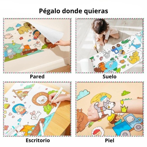 PAPEL ADHESIVO TAMIZADO ANIMAL STORIES
