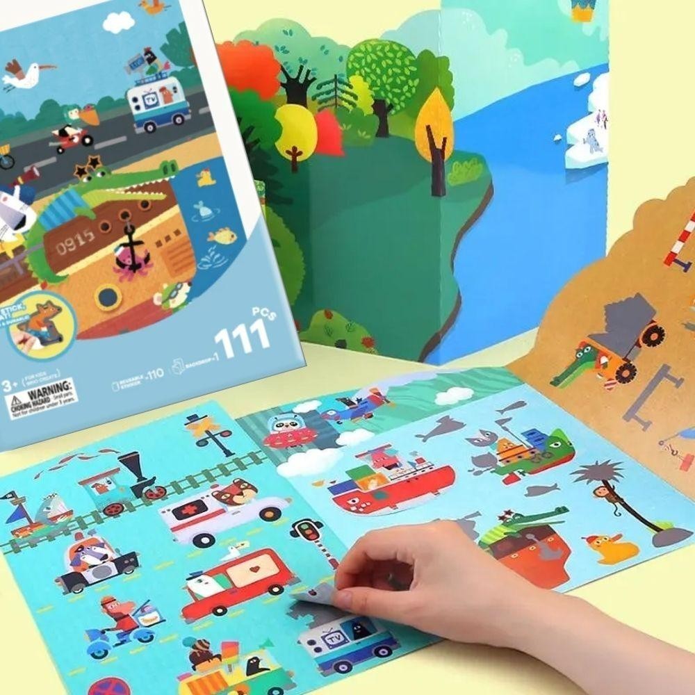 LIBRO PEGATINAS REUTILIZABLES UN