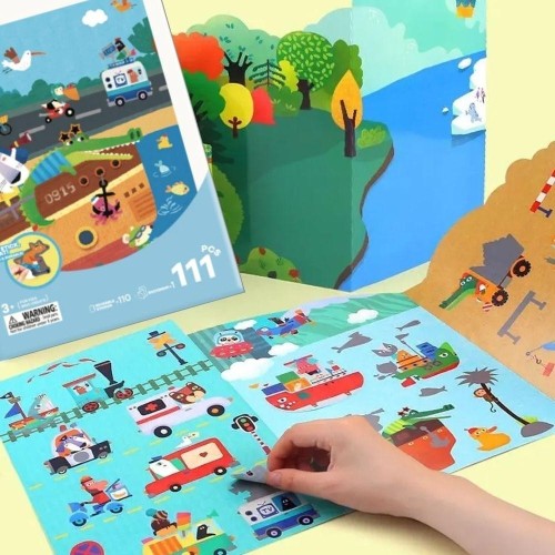 LIBRO PEGATINAS REUTILIZABLES UN