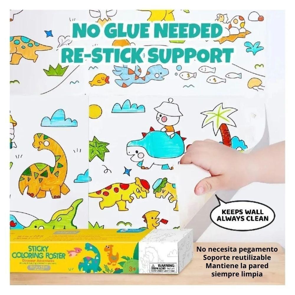 PAPEL ADHESIVO TEMATIZADO DINO