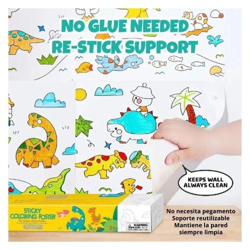PAPEL ADHESIVO TEMATIZADO DINO