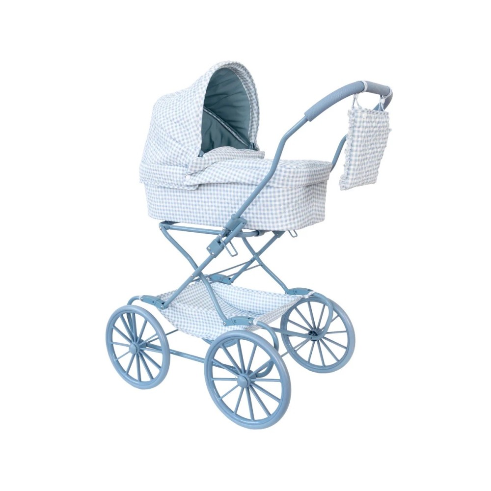 CARRITO PARA MUÑECAS VICHY BLUE