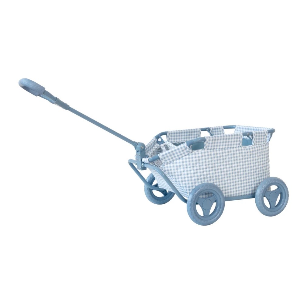 CARRITO PARA JUGUETES VICHY BLUE