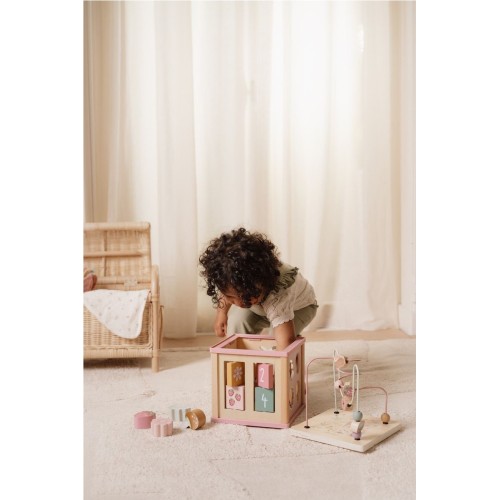 CUBO DE ACTIVIDAD FAIRY GARDEN ROSA