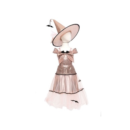 GLAM WITCH DRESS & HAT DORADO