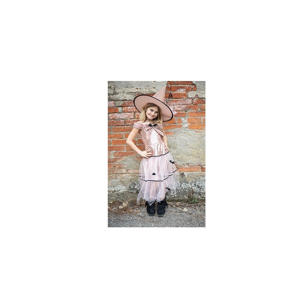 GLAM WITCH DRESS & HAT DORADO