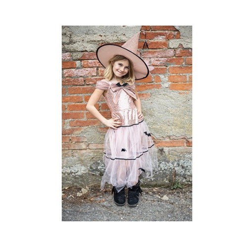 GLAM WITCH DRESS & HAT DORADO