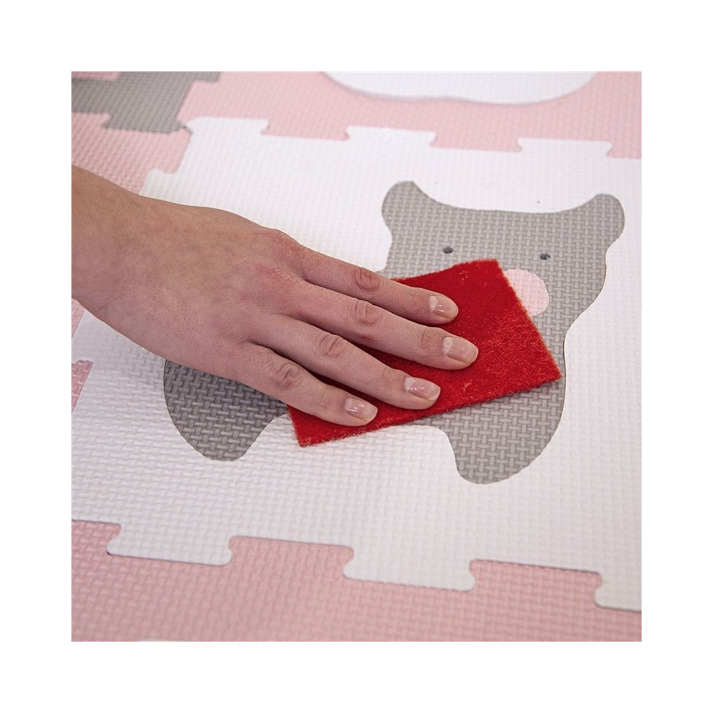 ALFOMBRA PUZLE GRANJA 120X90 GRIS