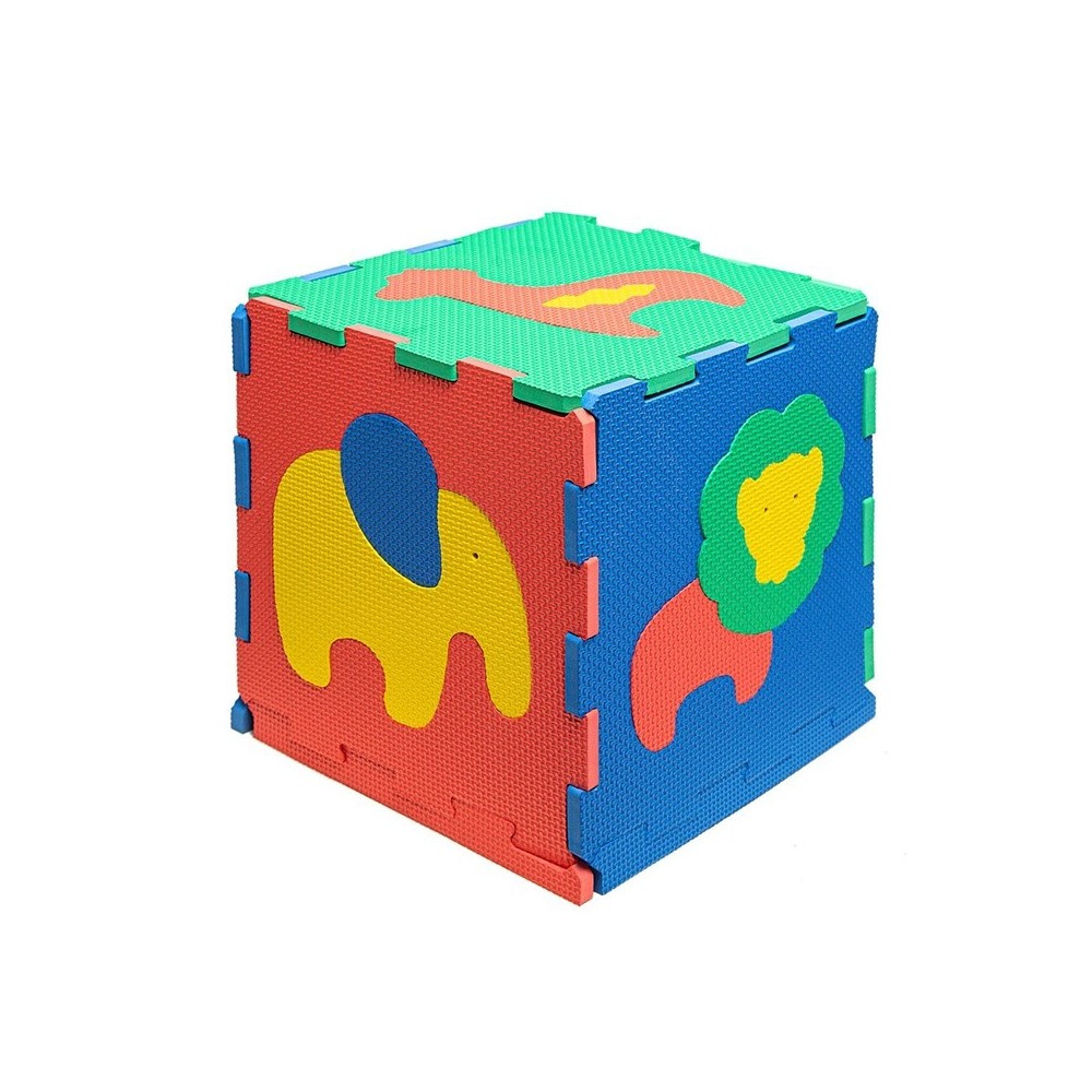 ALFOMBRA PUZLE SAFARI 120X90 VERDE