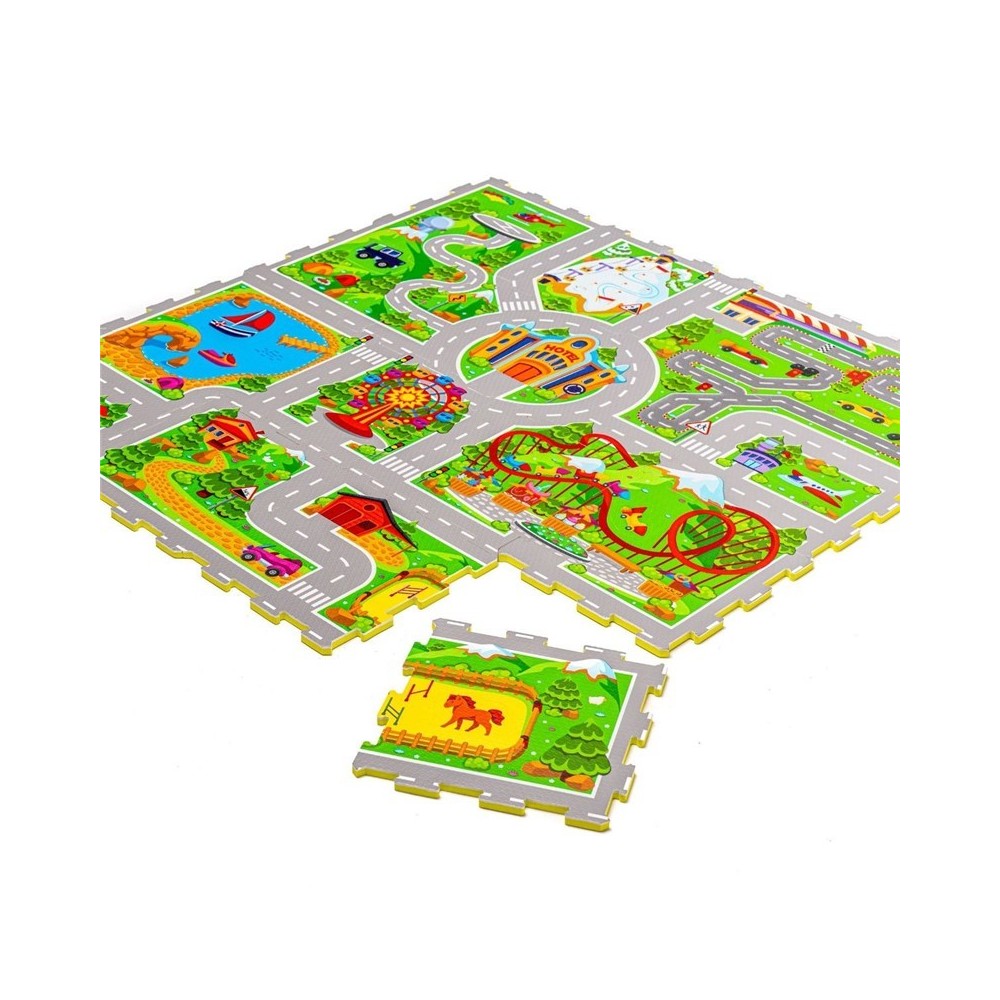 ALFOMBRA PUZLE CARRETE 120X120