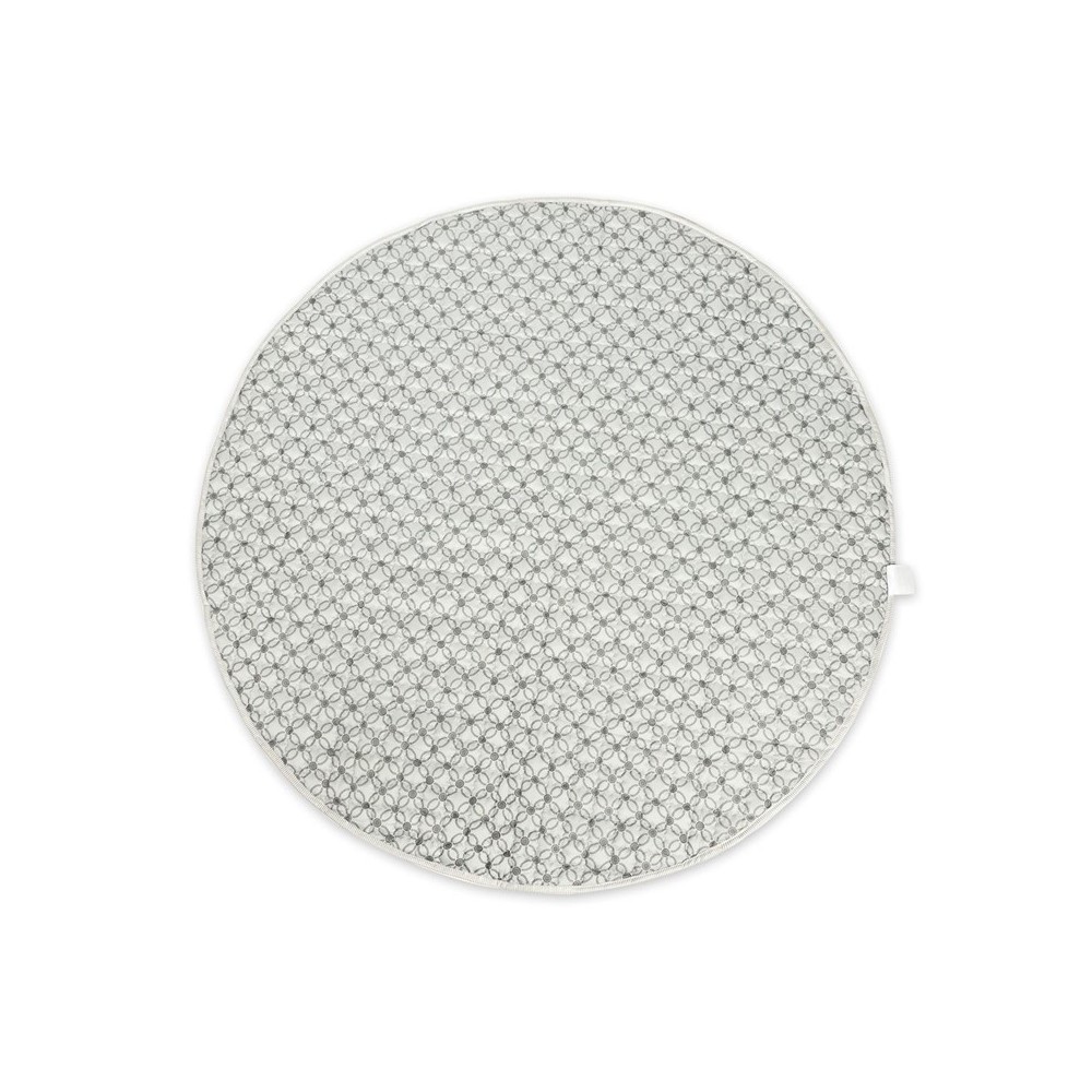 ALFOMBRA ACOLCHADA REDONDA BEIGE