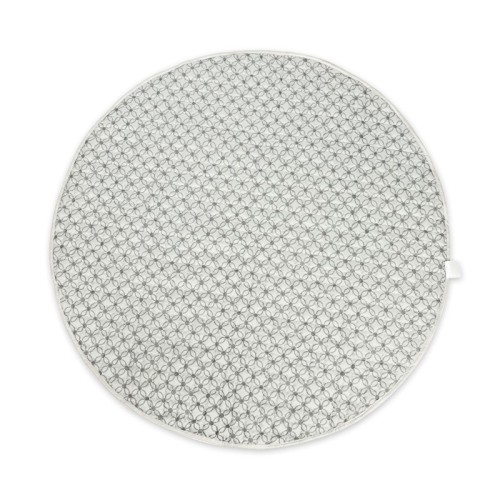 ALFOMBRA ACOLCHADA REDONDA BEIGE