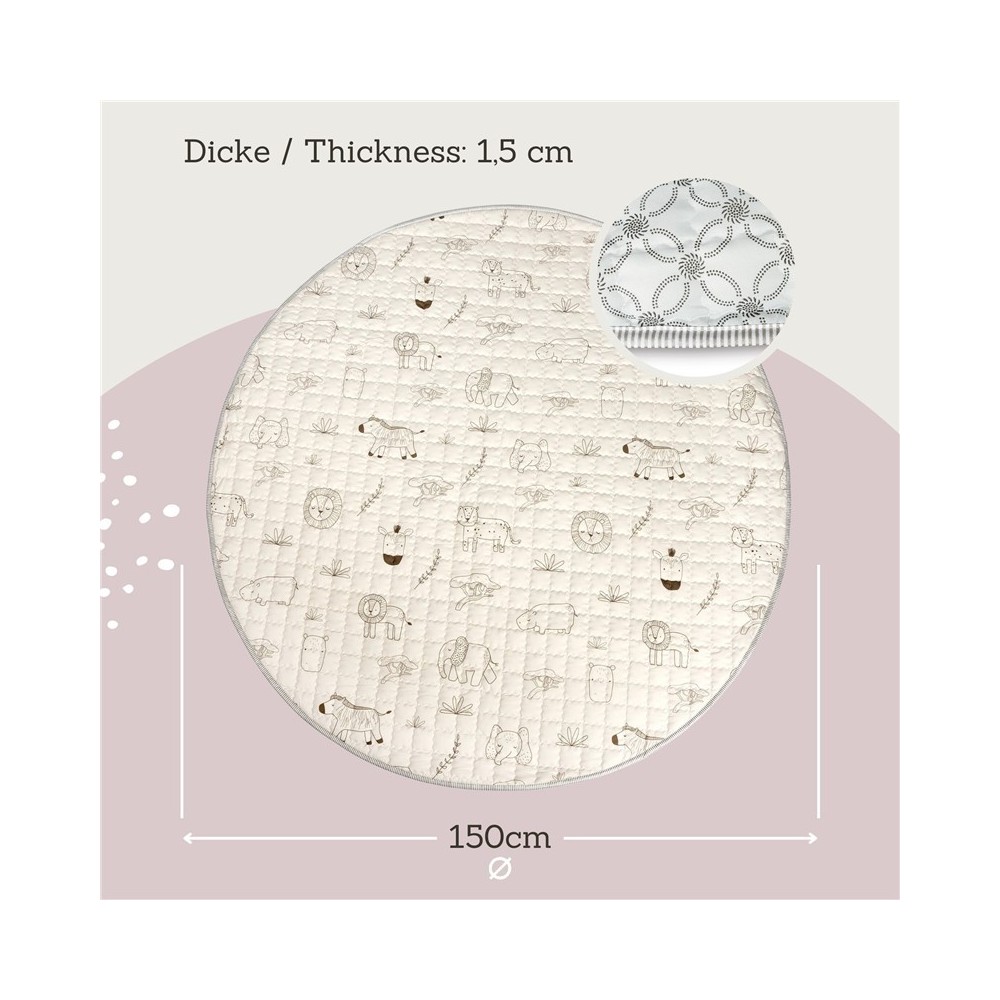 ALFOMBRA ACOLCHADA REDONDA