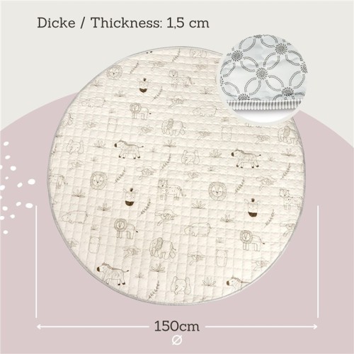 ALFOMBRA ACOLCHADA REDONDA