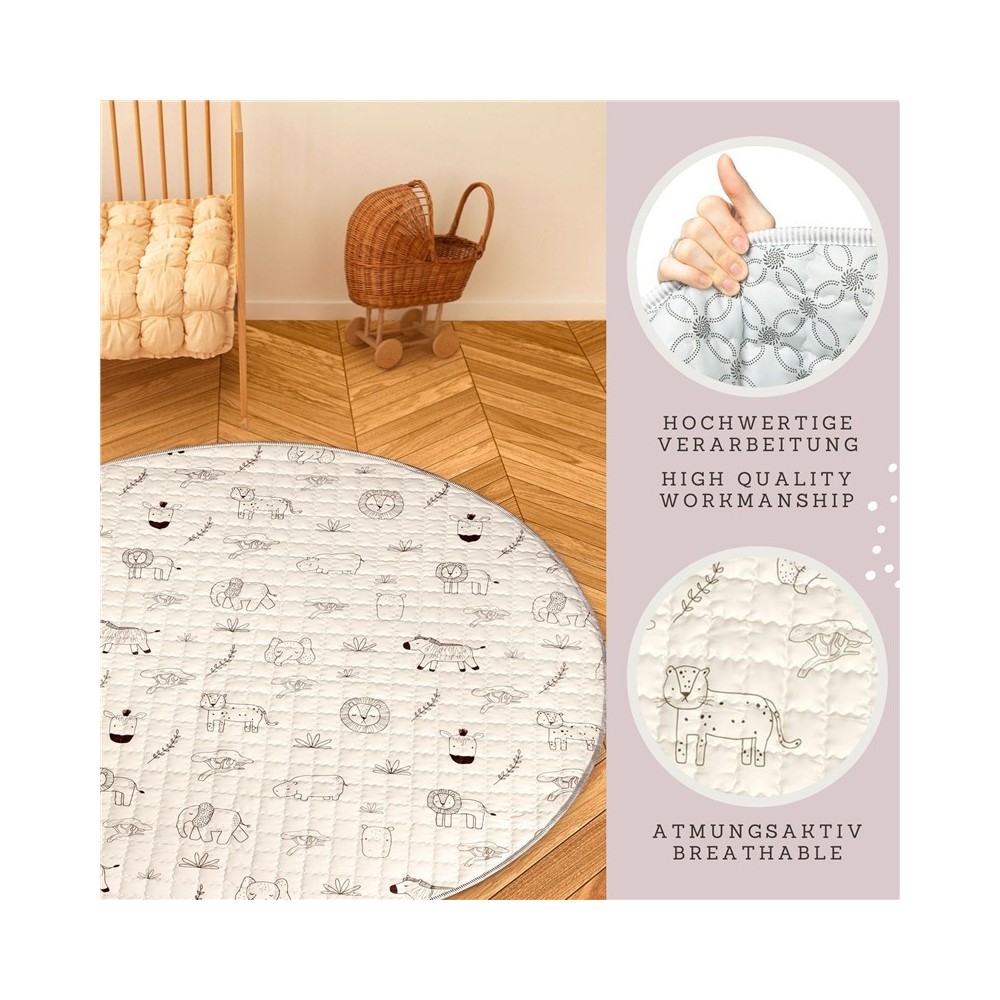 ALFOMBRA ACOLCHADA REDONDA