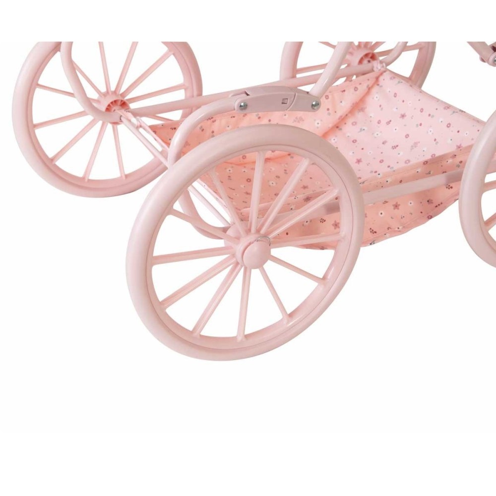 CARRITO PARA MUÑECAS FLOWERS ROSA