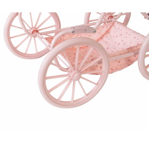 CARRITO PARA MUÑECAS FLOWERS ROSA