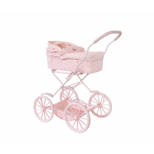 CARRITO PARA MUÑECAS FLOWERS ROSA